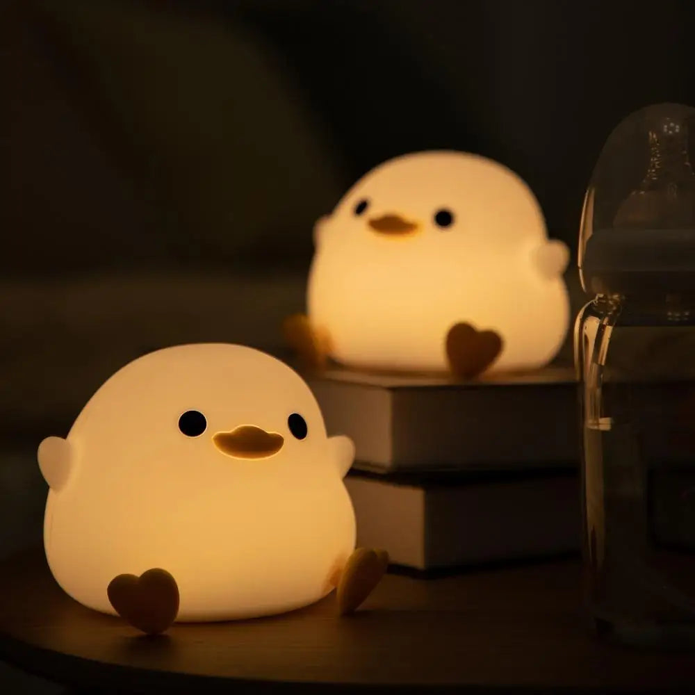 Interactive Pat control feature of the Duck Night Light in use