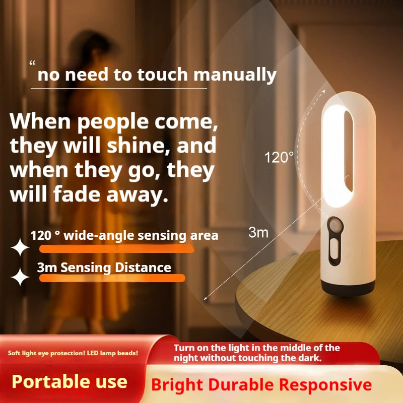 JustLang LED Motion Sensor Night Light – Side Angle