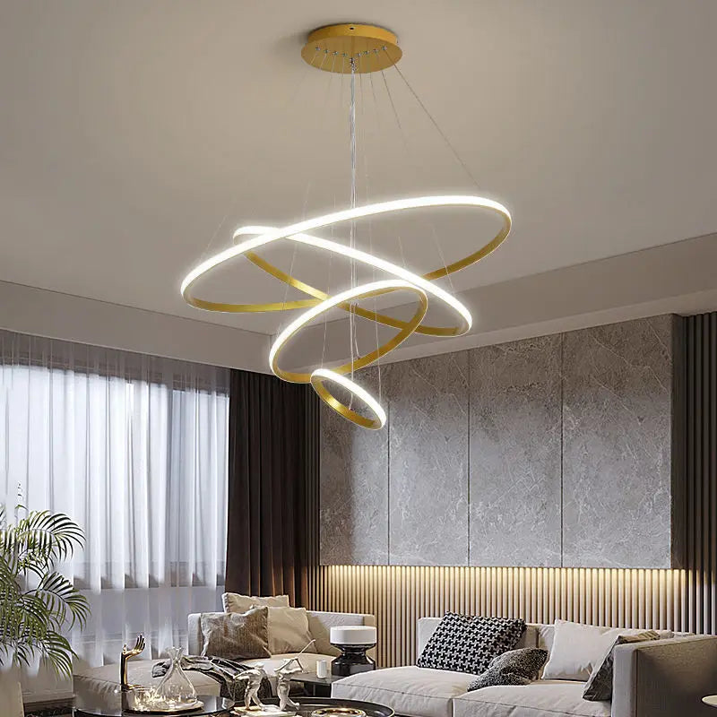 Circle Ceiling Chandelier for Dining Room & Living Room