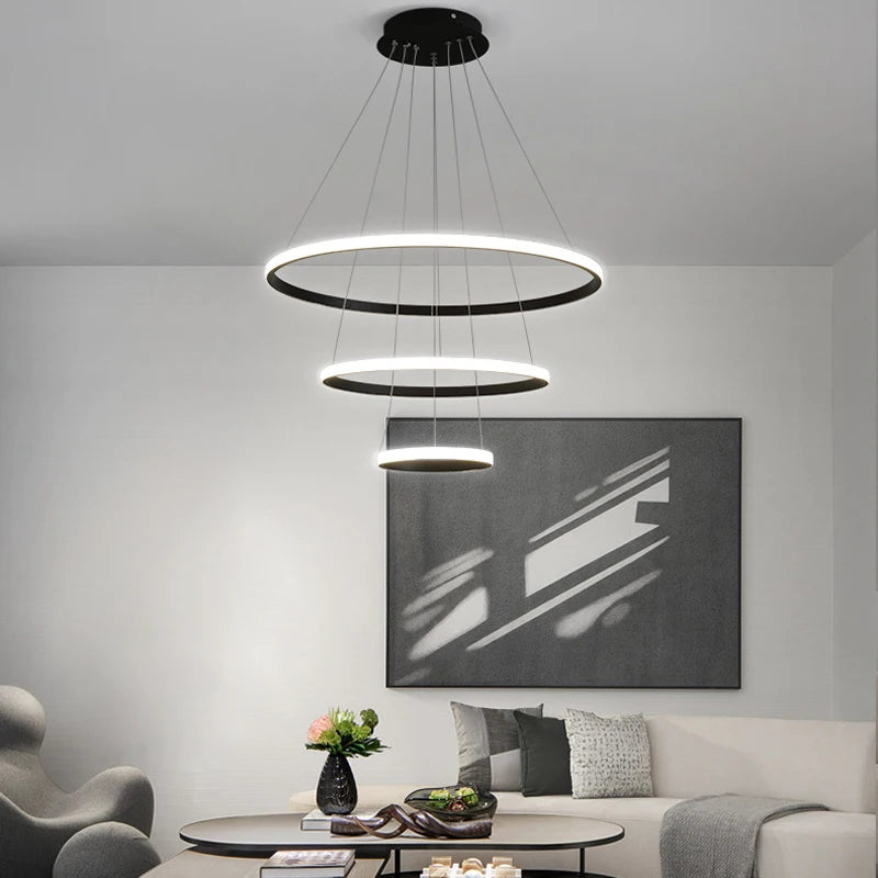 Energy-Efficient LED Pendant Lamp with Contemporary Design