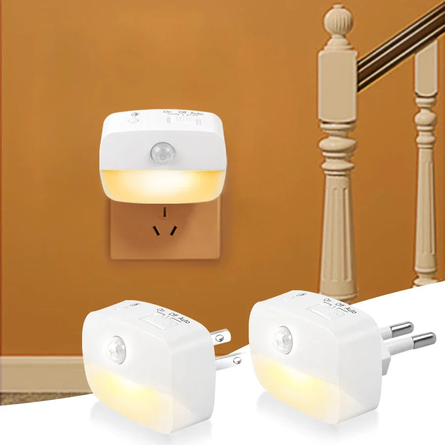 Motion Sensor LED Night Light – Side Angle