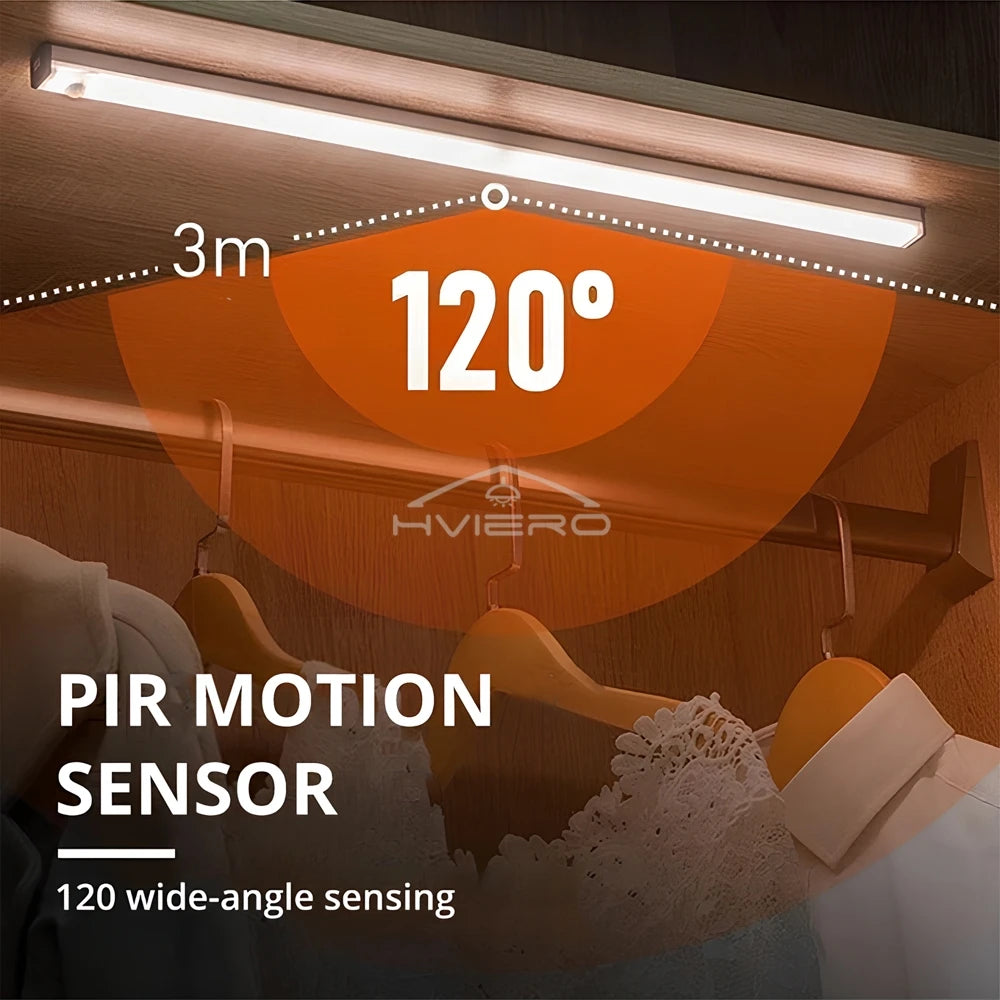 Magnetic installation of the Motion Sensor Night Light on a metal surface