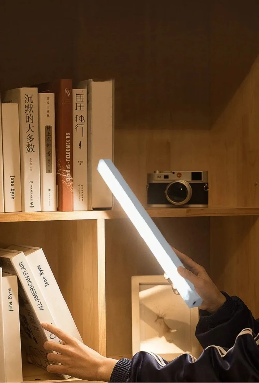 PIR Motion Sensor Portable Rechargeable LED Lamp – Side Angle