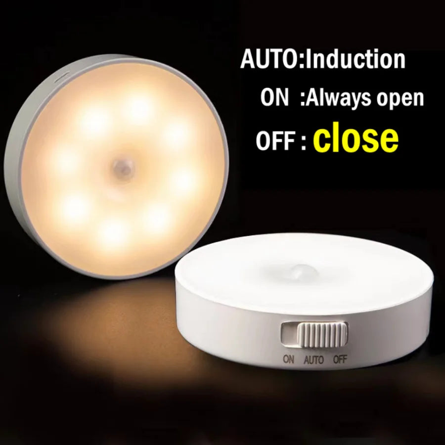PIR Motion Sensor USB Rechargeable LED Night Light – Wardrobe Lighting Usage