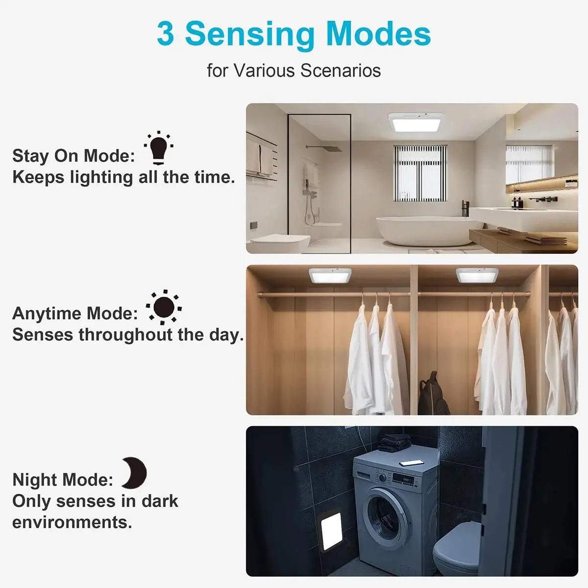 Ceiling lamp with remote control and motion-activated sensing