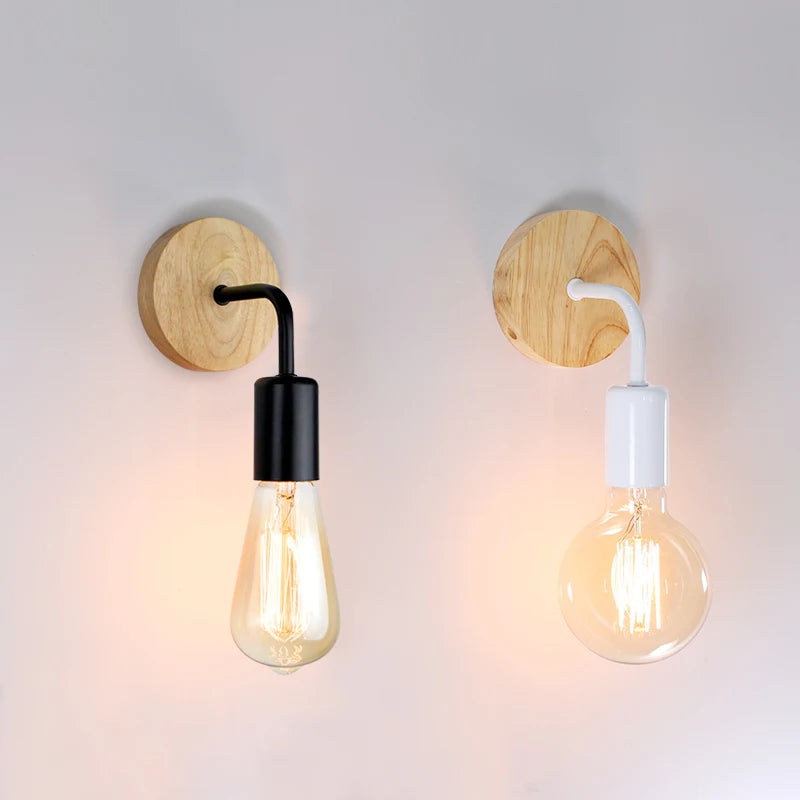 Minimalist Nordic wood wall light for cozy ambient lighting