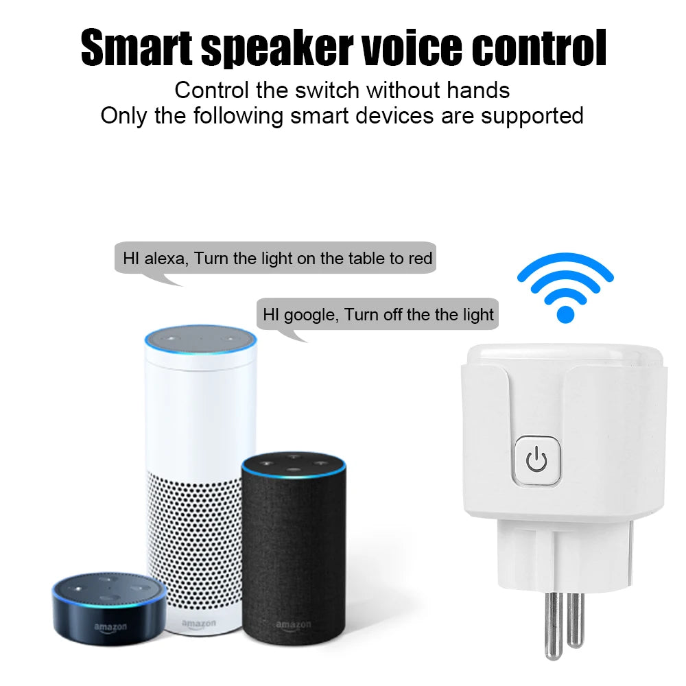 Smart plug adapter with energy monitoring and timer function