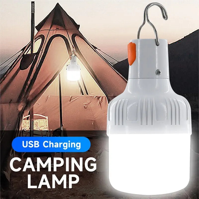 USB rechargeable LED lamp bulb for outdoor lighting